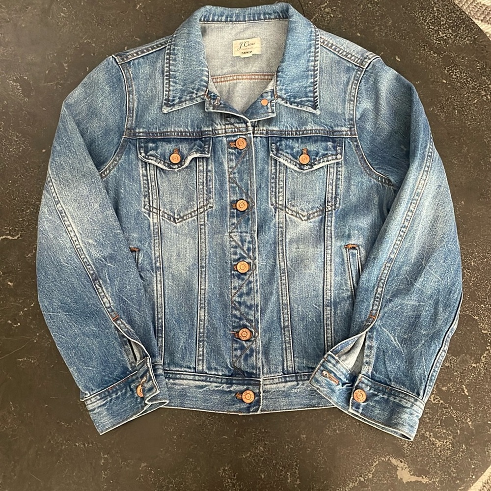 girls j crew denim jacket